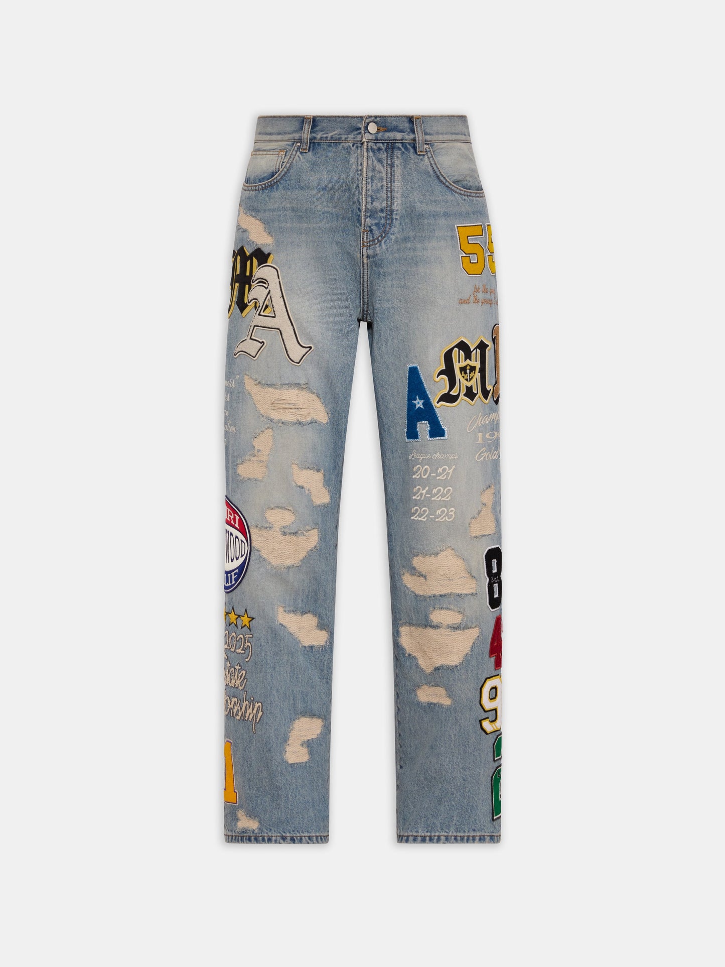 Varsity Patch Baggy Jean - Antique Indigo | Amiri Featured