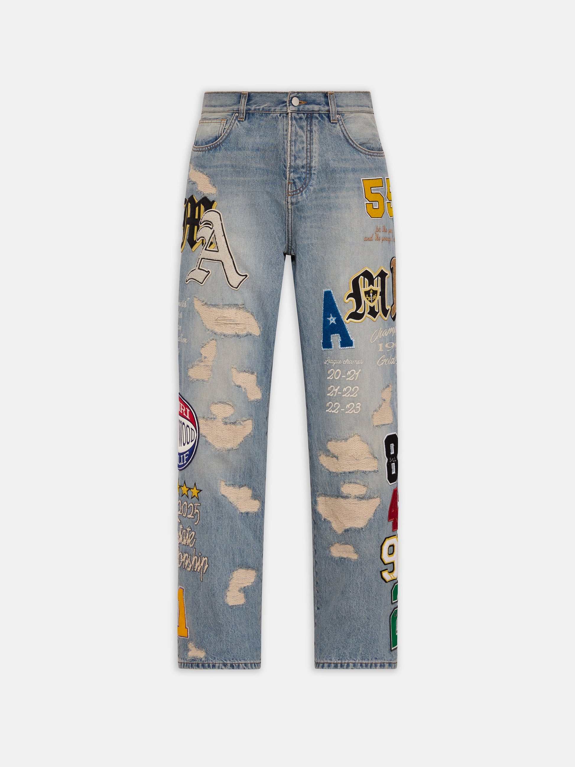 Varsity Patch Baggy Jean - Antique Indigo | Amiri Featured