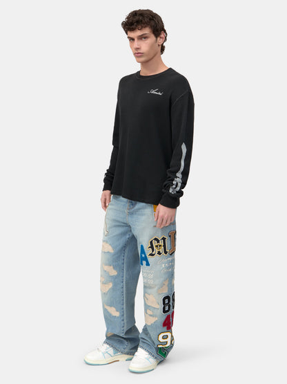 Varsity Patch Baggy Jean - Antique Indigo | Amiri Featured