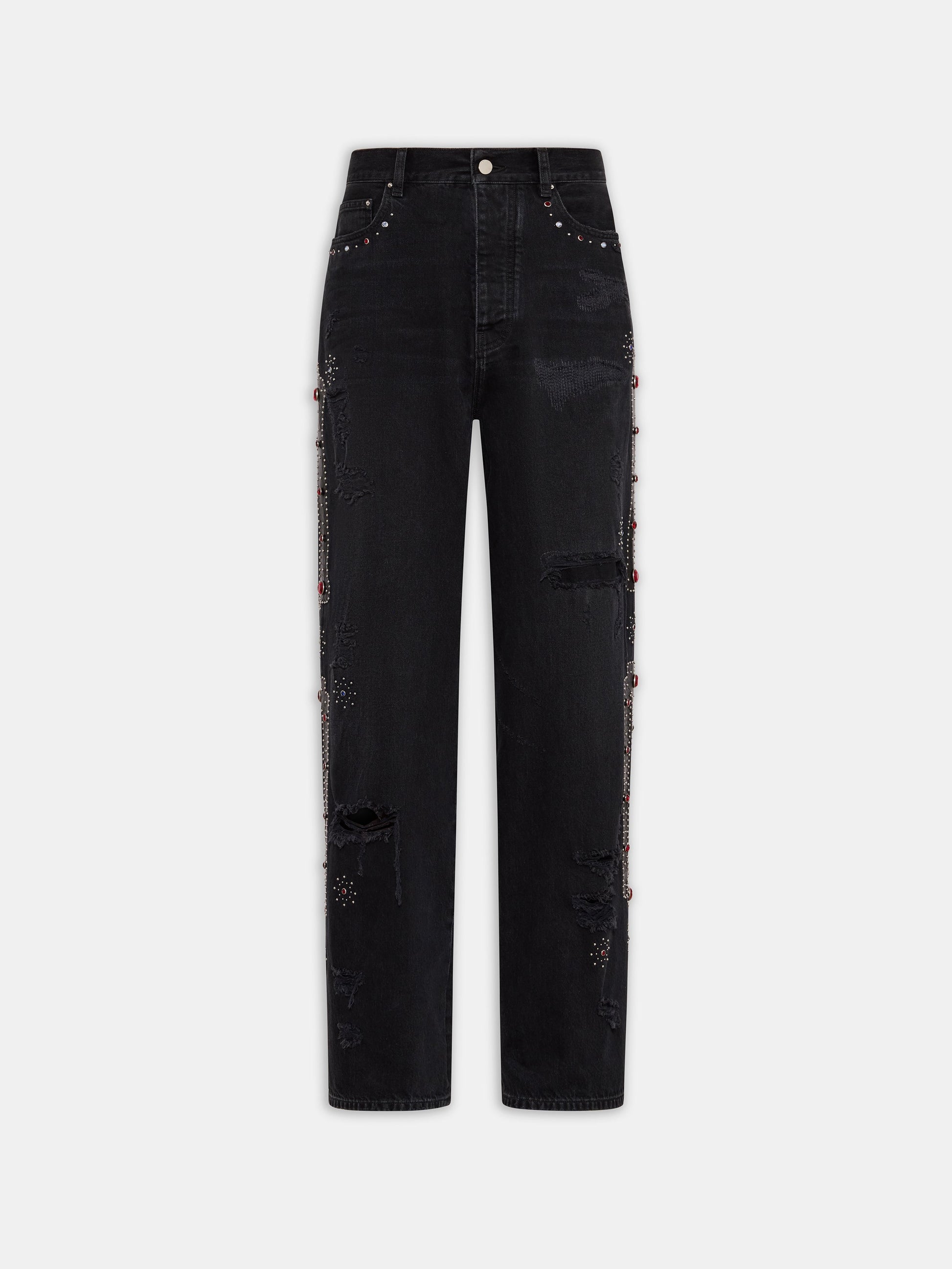 Bones Studded Baggy Jean - Vintage Black | Amiri Budget Friendly