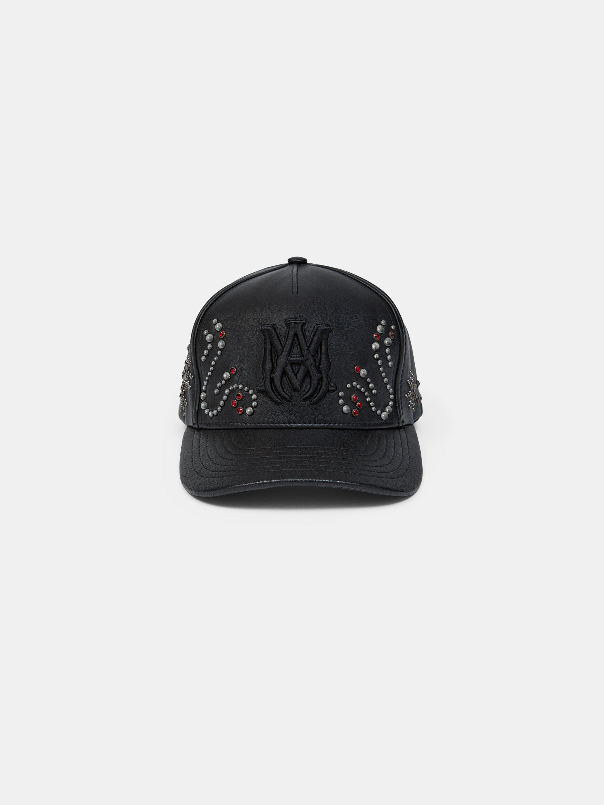 Ma Stud Leather Hat - Black | Amiri Best Seller