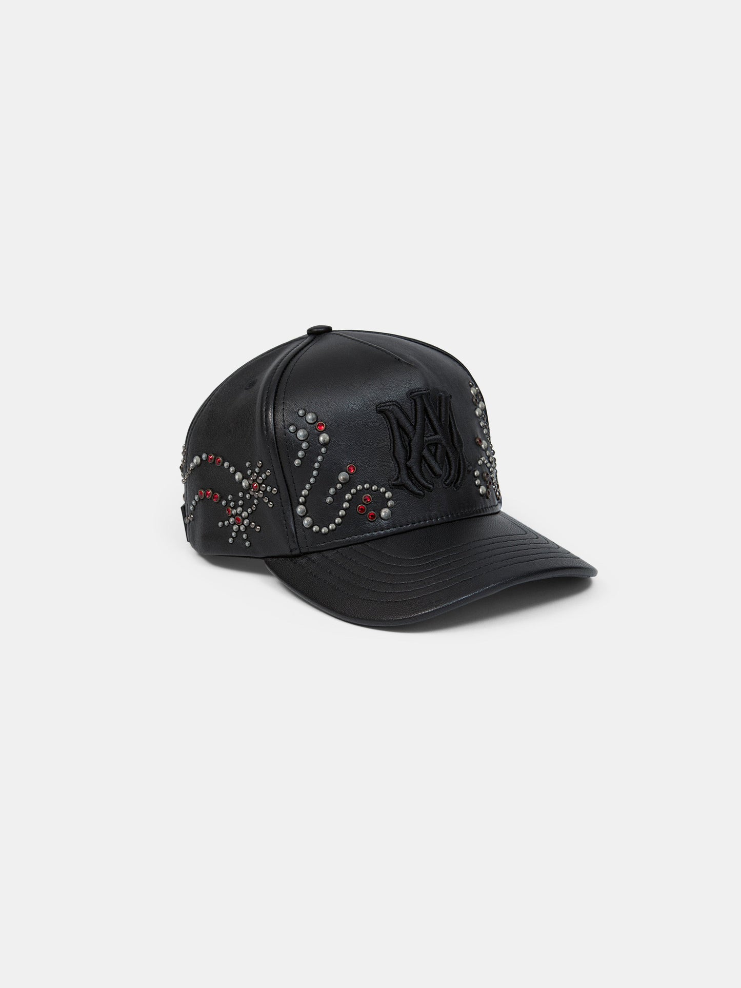 Ma Stud Leather Hat - Black | Amiri Best Seller