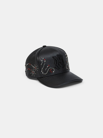 Ma Stud Leather Hat - Black | Amiri Best Seller