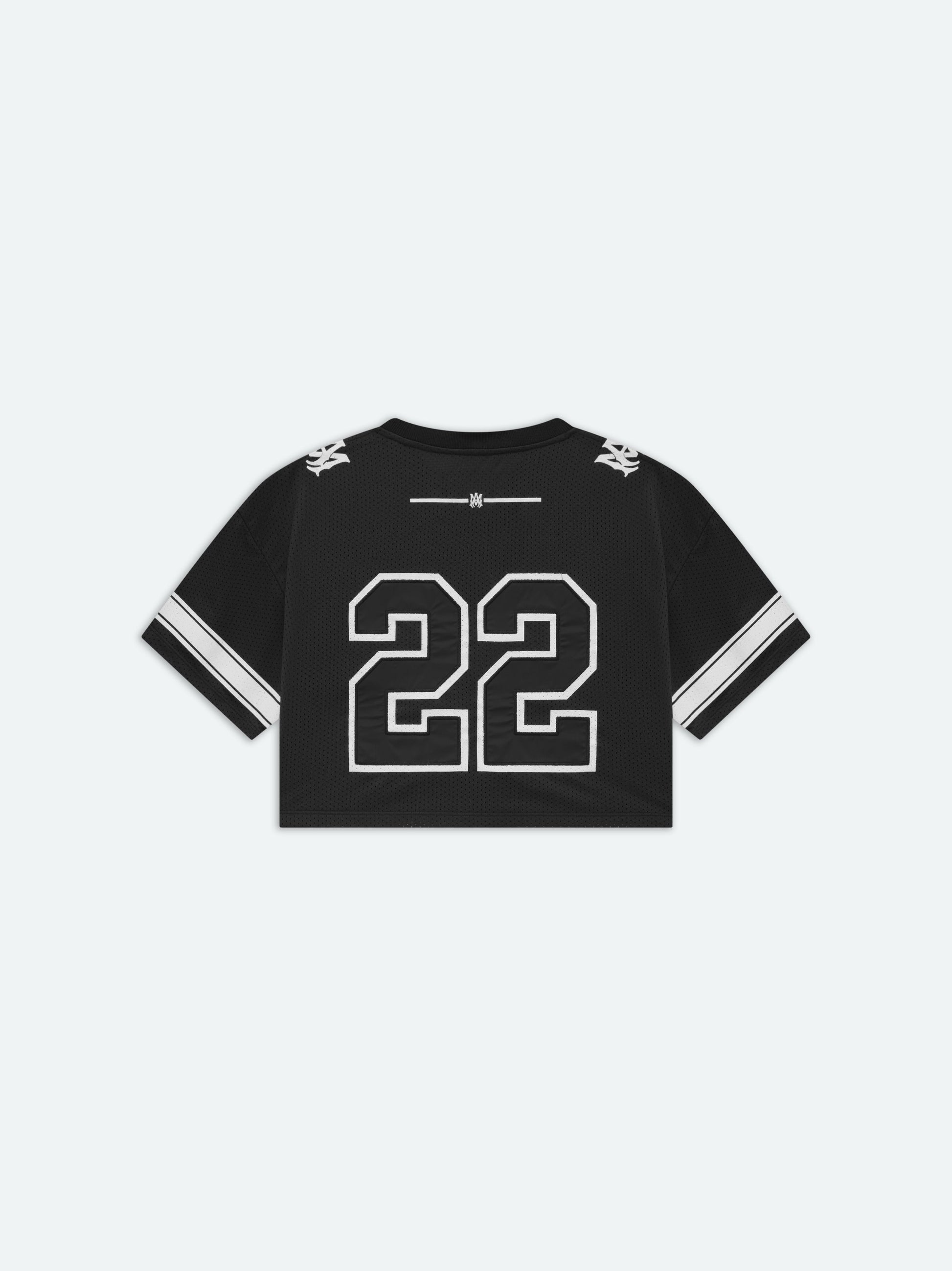 22 Cropped Mesh Tee - Black | Amiri Affordable