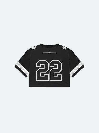 22 Cropped Mesh Tee - Black | Amiri Affordable