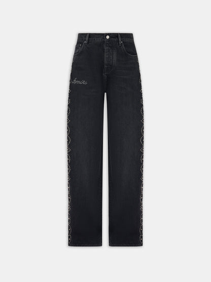 Stud Baggy Jean - Retro Black | Amiri Budget Friendly