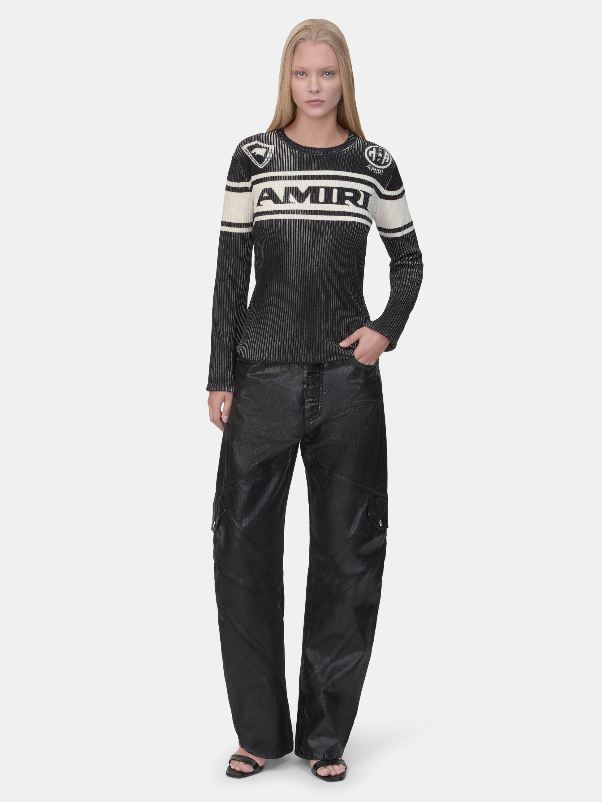 Amiri Sport Long Sleeve Tee - Black | Amiri Featured