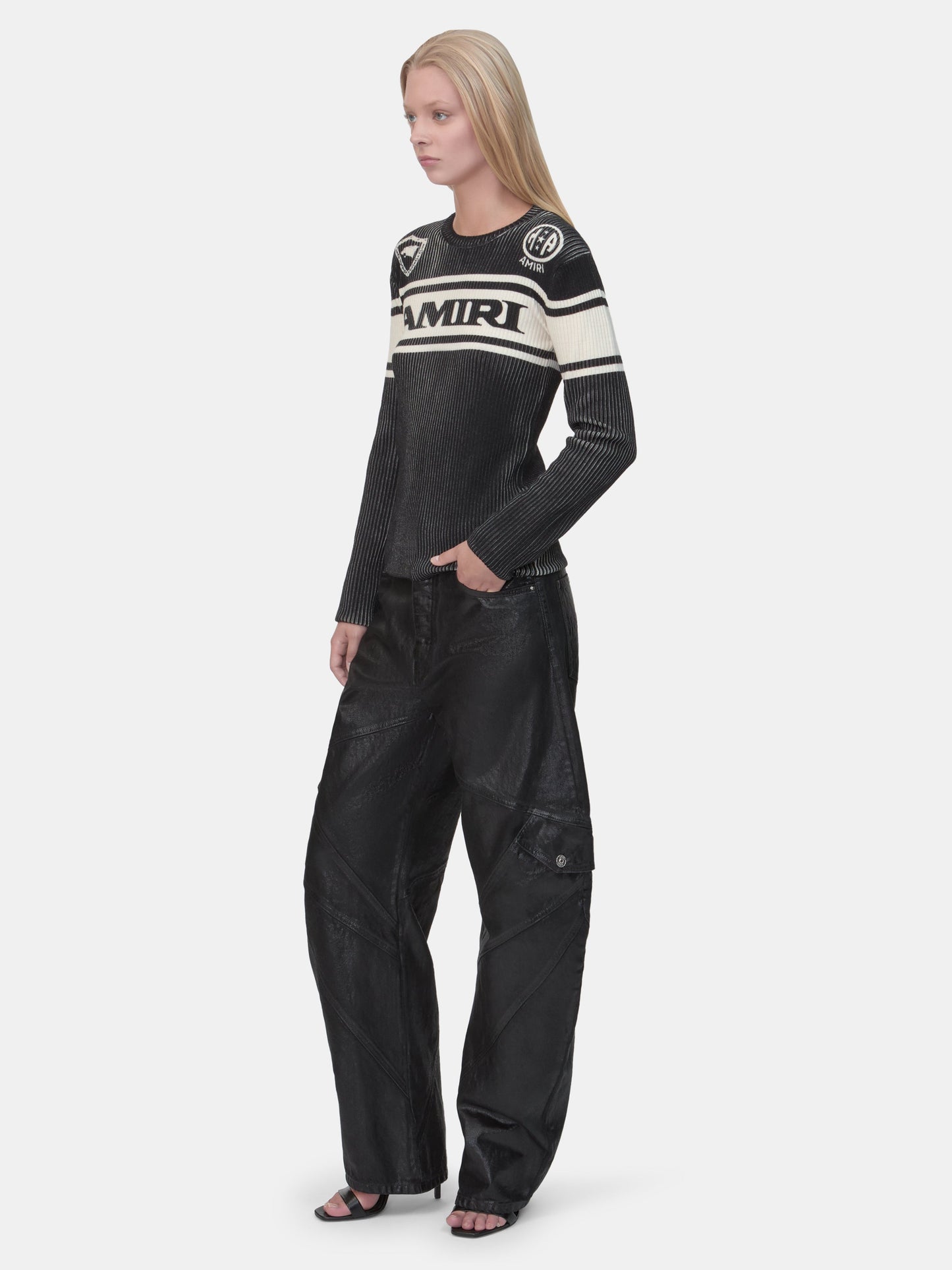Amiri Sport Long Sleeve Tee - Black | Amiri Featured