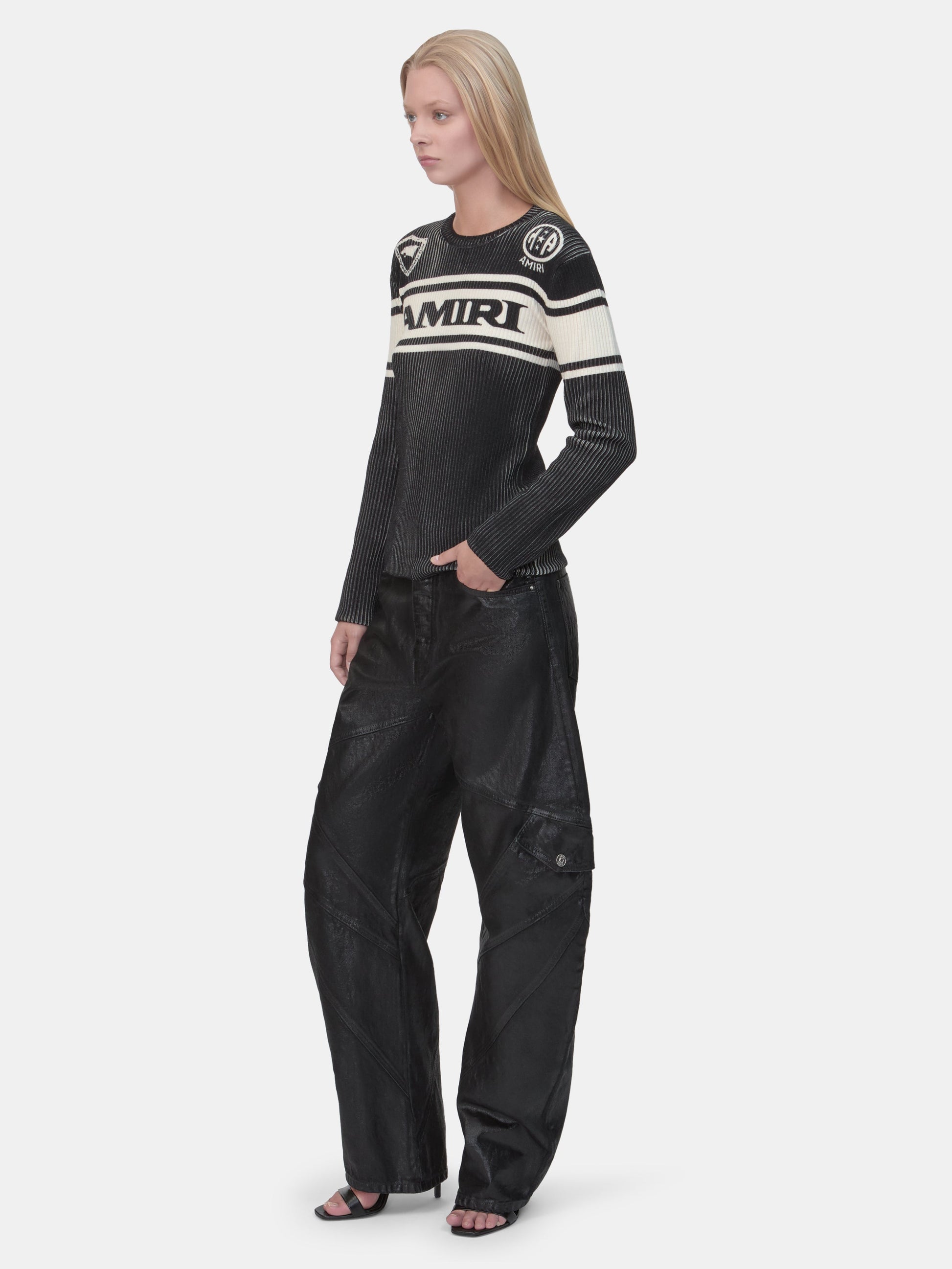 Amiri Sport Long Sleeve Tee - Black | Amiri Featured