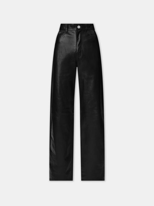 Leather Wide Straight - Black | Amiri Popular Choice