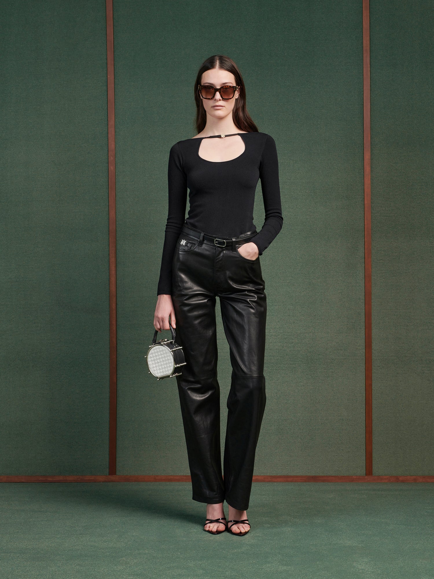 Leather Wide Straight - Black | Amiri Popular Choice