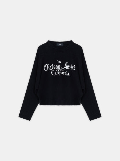 Chateau Amiri Sweater - Black | Amiri Best Seller