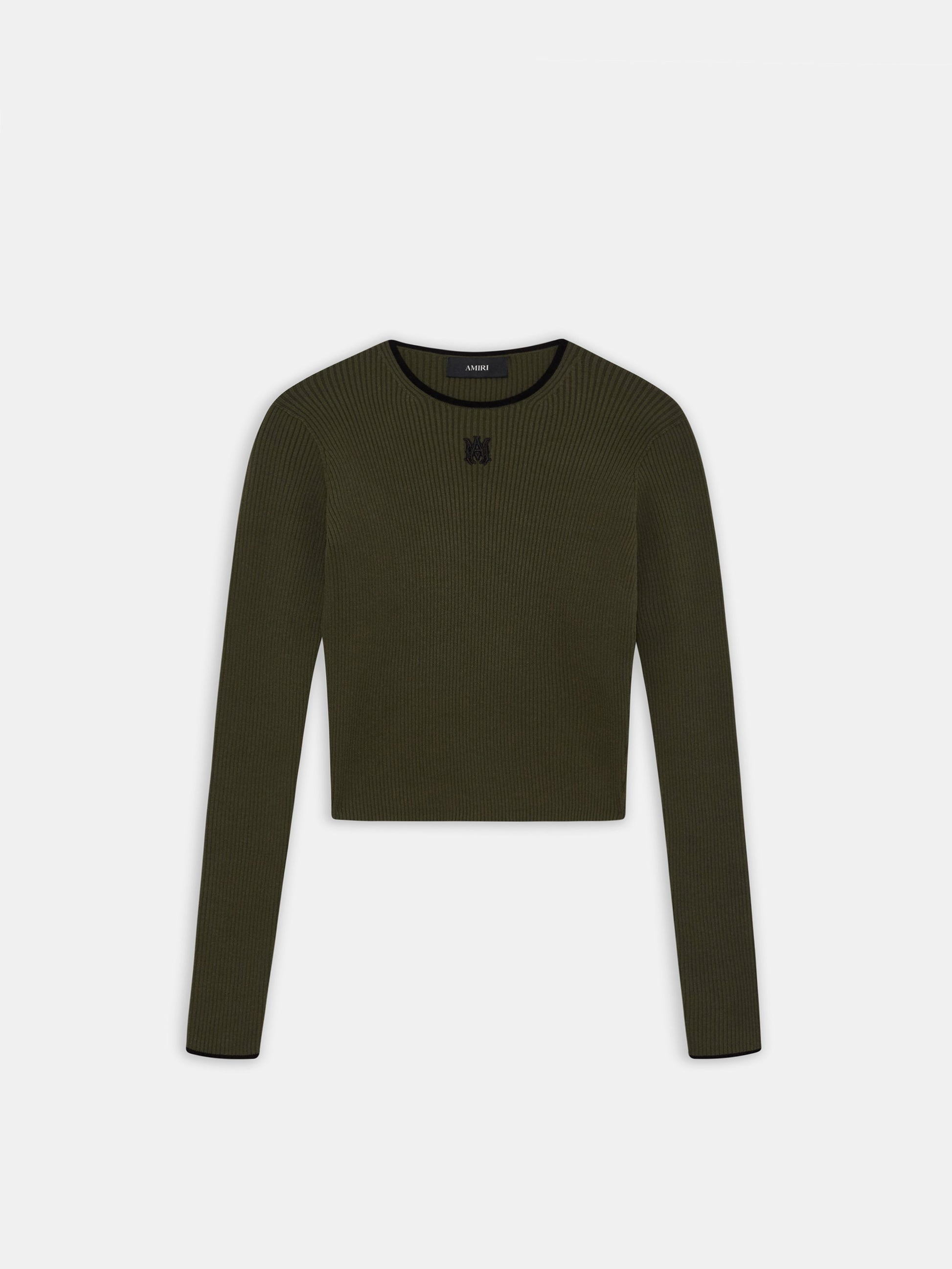 Ma Long Sleeve Tee - Dark Sage | Amiri Online