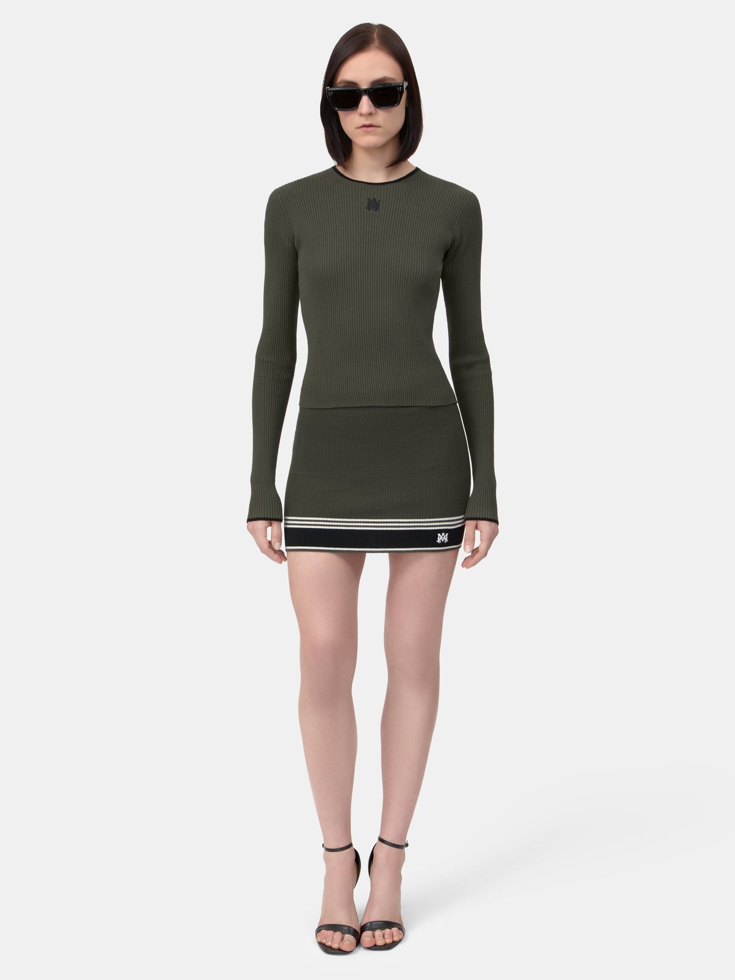Ma Long Sleeve Tee - Dark Sage | Amiri Online