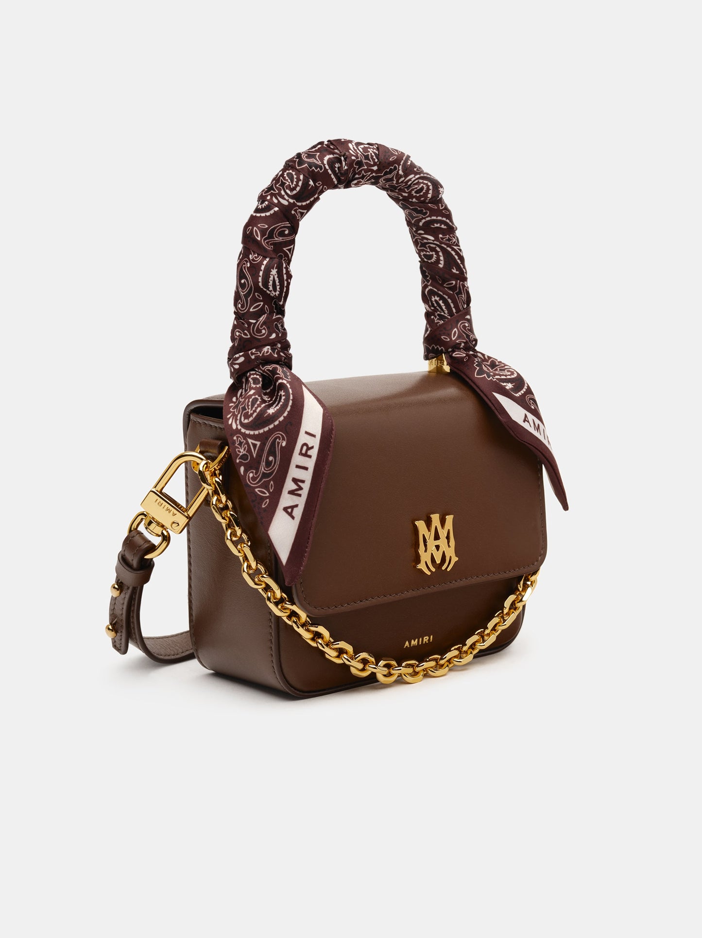 Micro Ma Bag With Chain Handle - Brown | Amiri Online