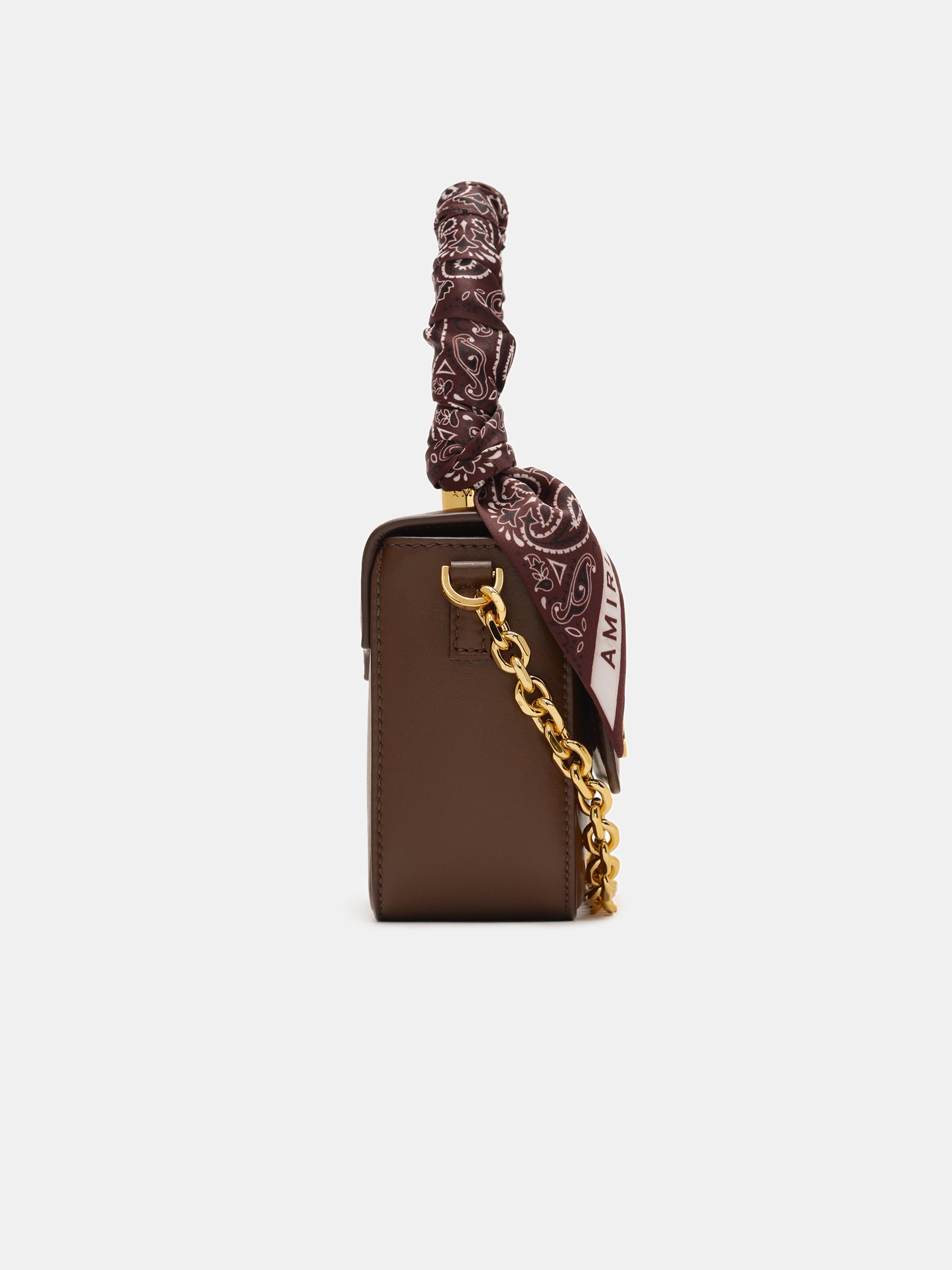 Micro Ma Bag With Chain Handle - Brown | Amiri Online