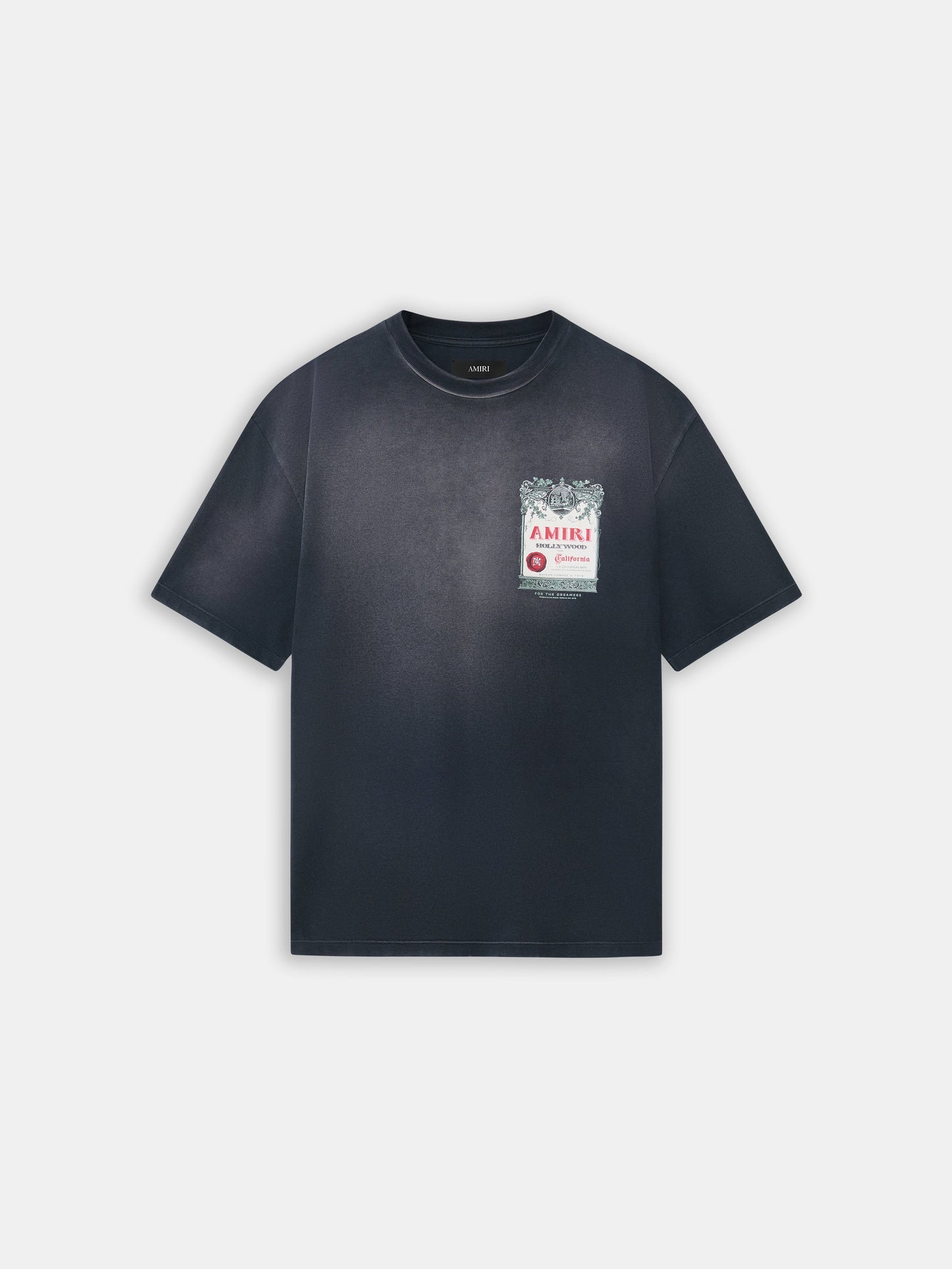Chateau Stamp Oversized Tee - Black | Amiri Great Deal
