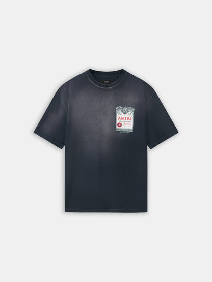 Chateau Stamp Oversized Tee - Black | Amiri Great Deal