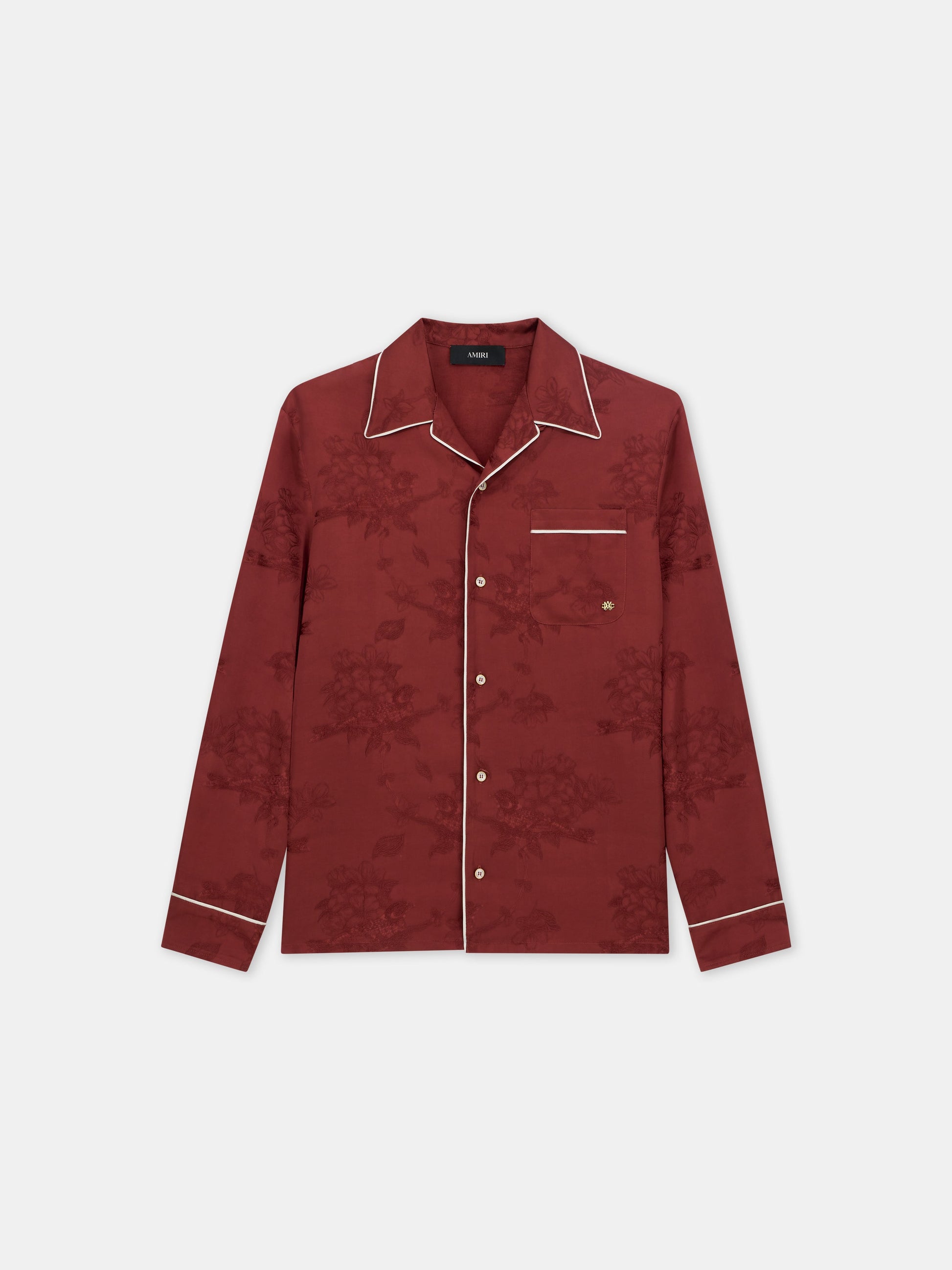 Floral Jacquard Pajama Shirt - Terracotta | Amiri Popular Choice