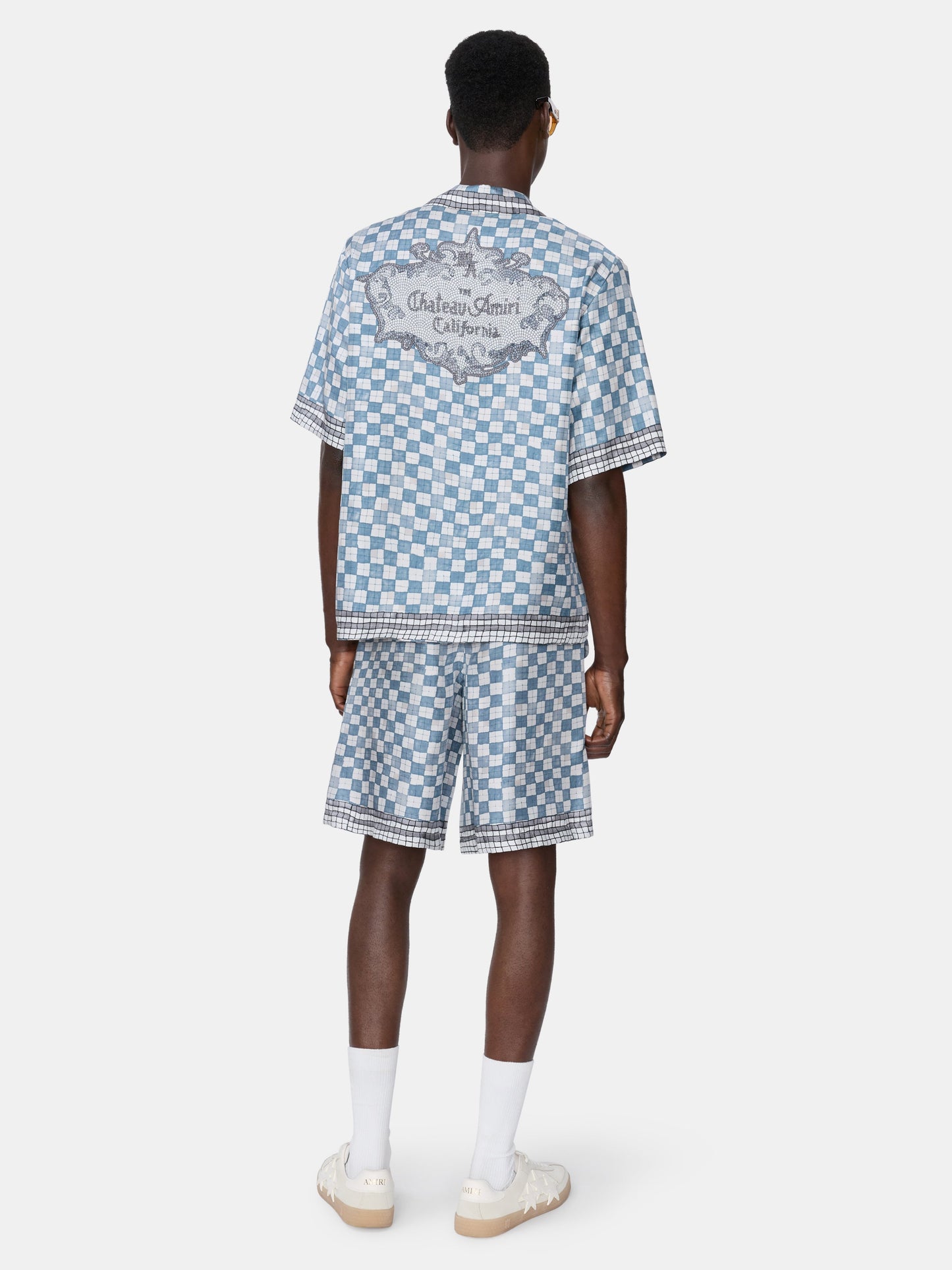 Ma Checkered Bowling Shirt - Steel | Amiri Value
