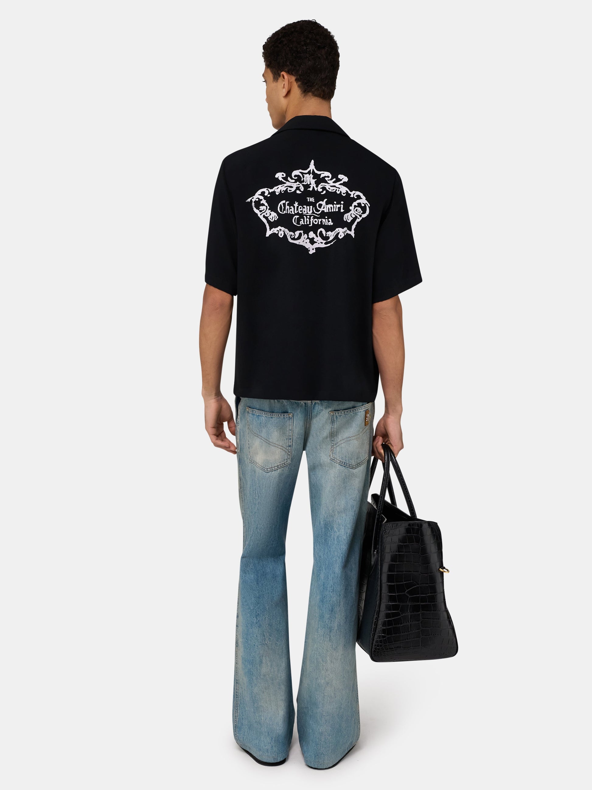 Chateau Crest Camp Shirt - Black | Amiri Great Deal