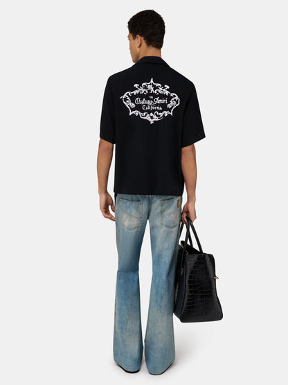 Chateau Crest Camp Shirt - Black | Amiri Great Deal