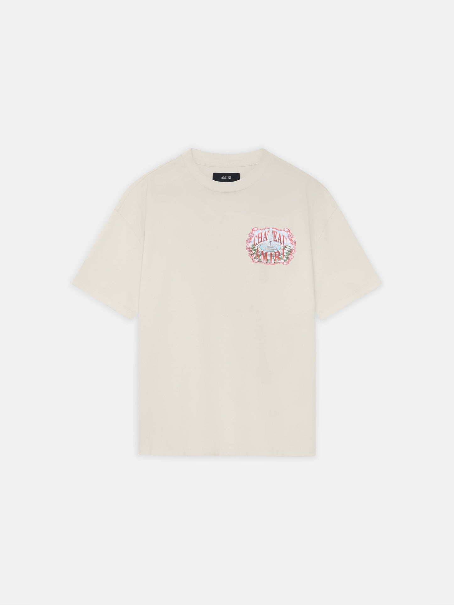 Chateau Sketch Oversized Tee - Ivory | Amiri Sale