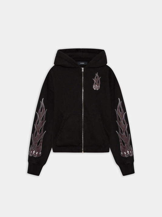 Ma Flames Zip Hoodie - Black | Amiri Online