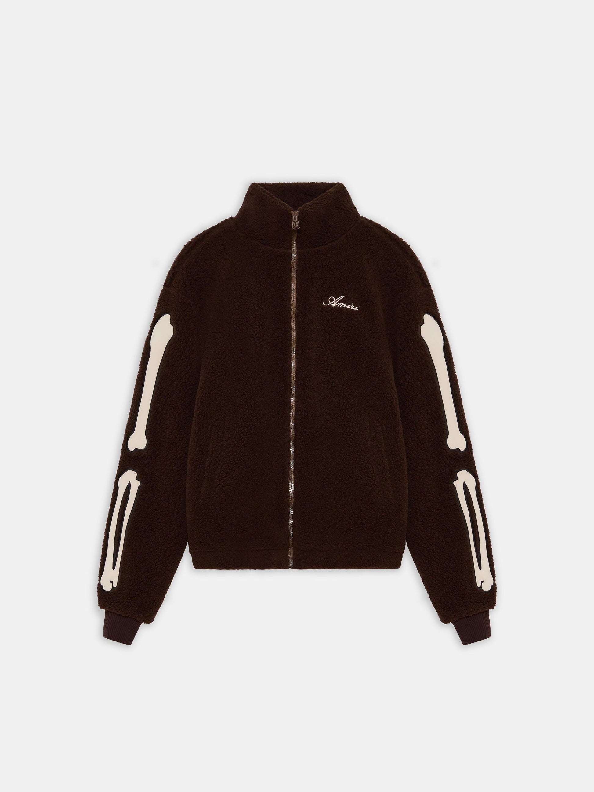 Bones Fleece Jacket - Dark Brown | Amiri Affordable