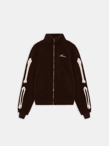 Bones Fleece Jacket - Dark Brown | Amiri Affordable