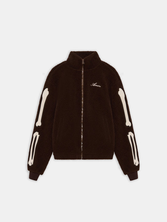 Bones Fleece Jacket - Dark Brown | Amiri Affordable