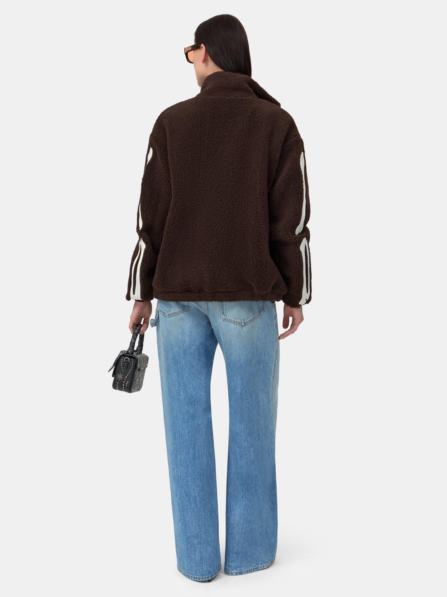 Bones Fleece Jacket - Dark Brown | Amiri Affordable