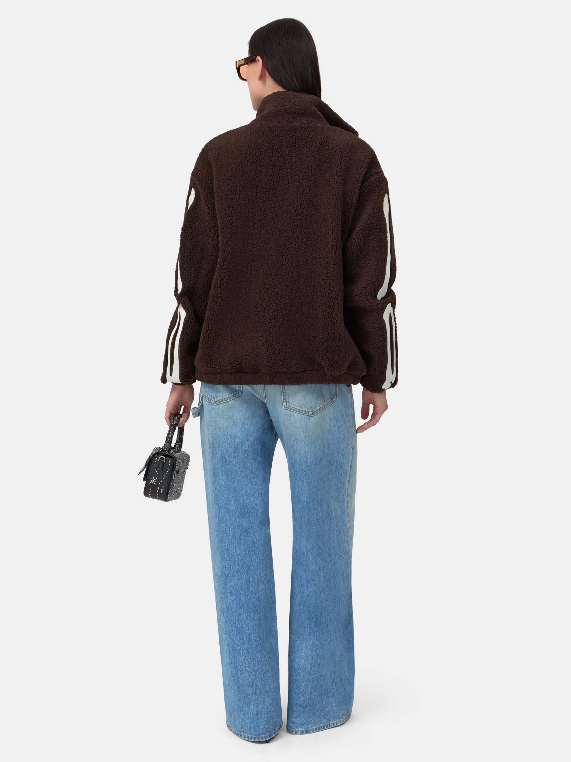 Bones Fleece Jacket - Dark Brown | Amiri Affordable