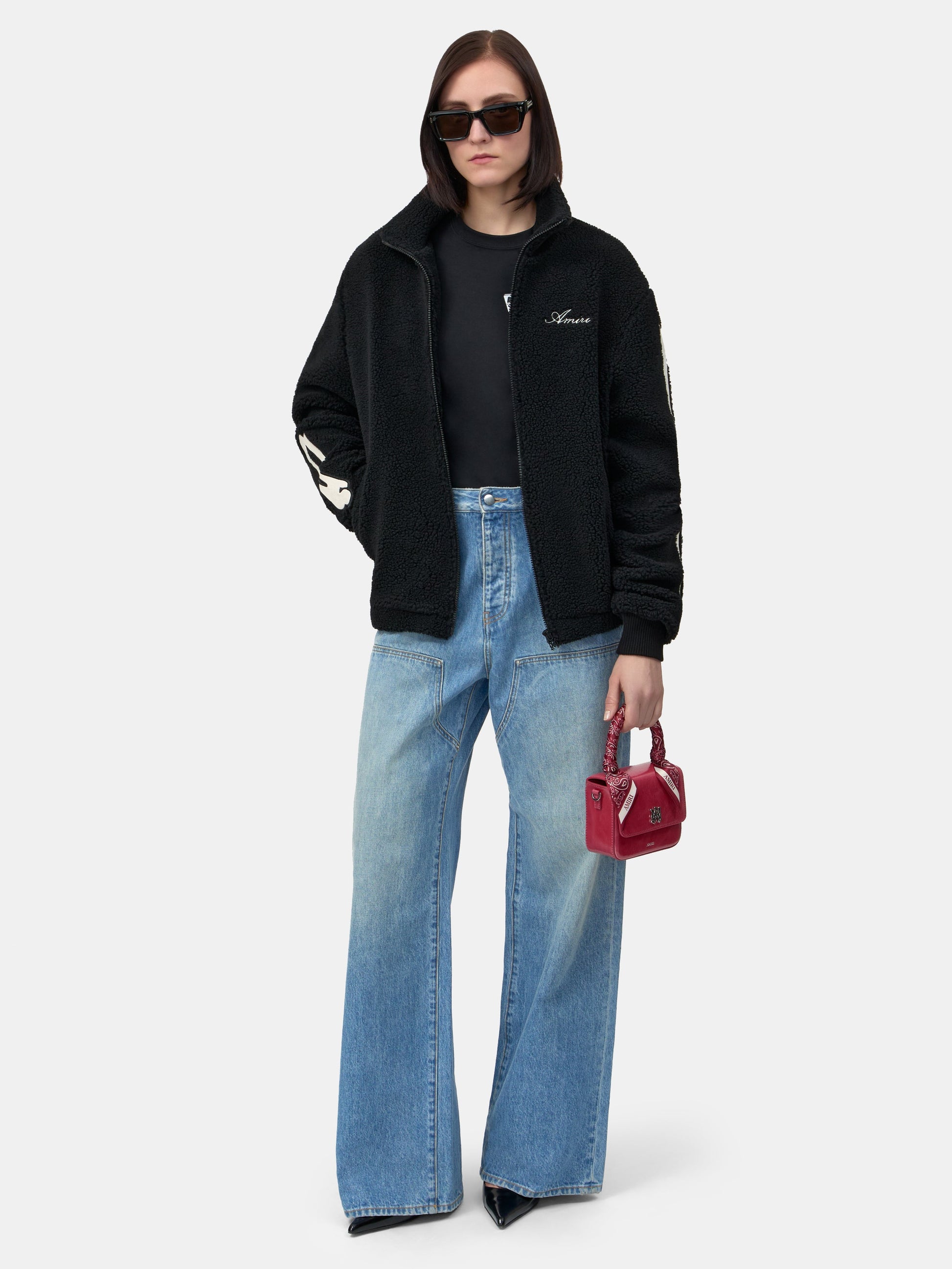 Bones Fleece Jacket - Black | Amiri Great Deal