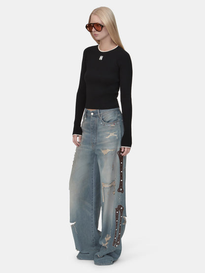 Bones Studded Jean - Driftwood Blue | Amiri Popular Choice