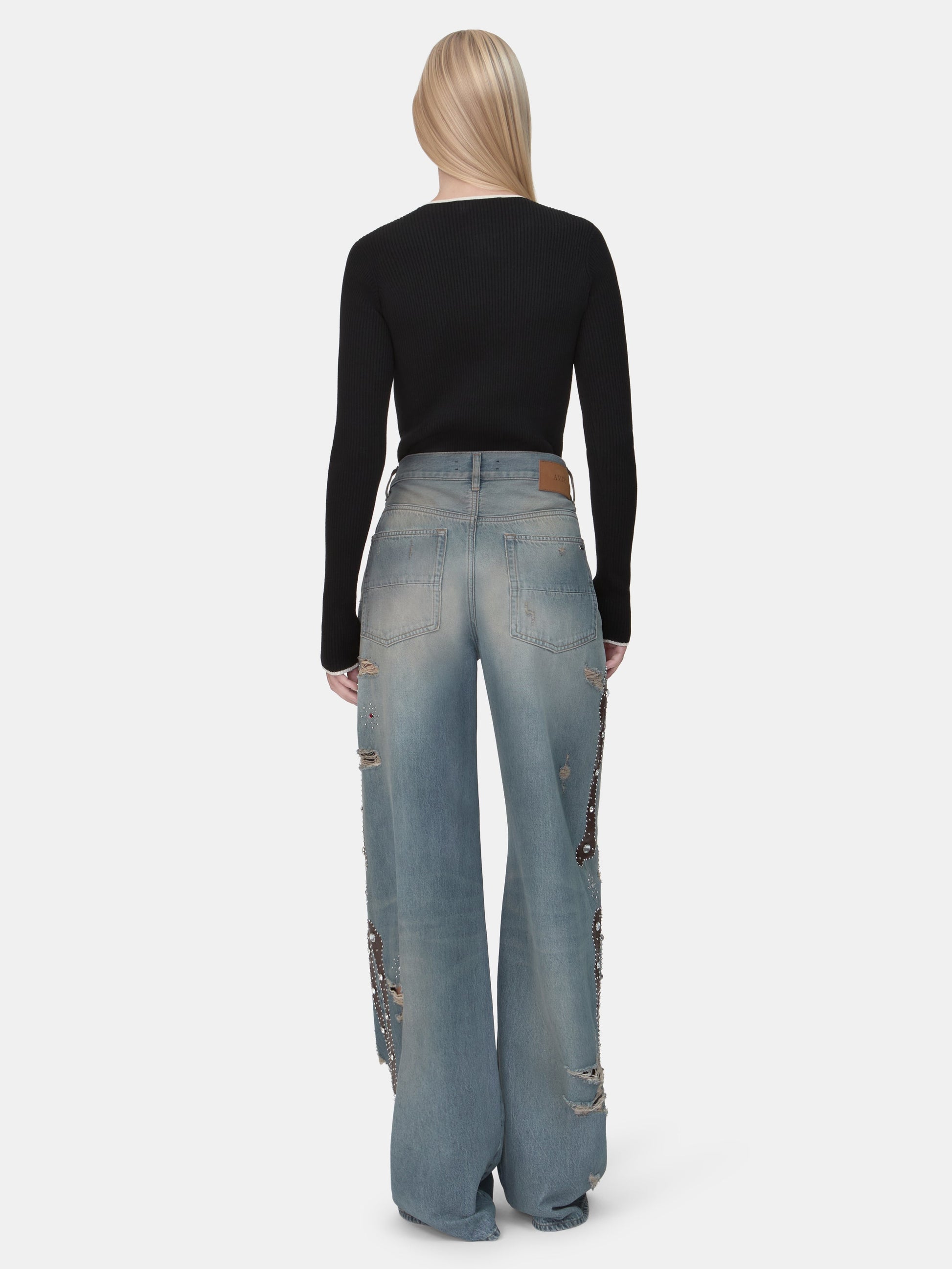 Bones Studded Jean - Driftwood Blue | Amiri Popular Choice
