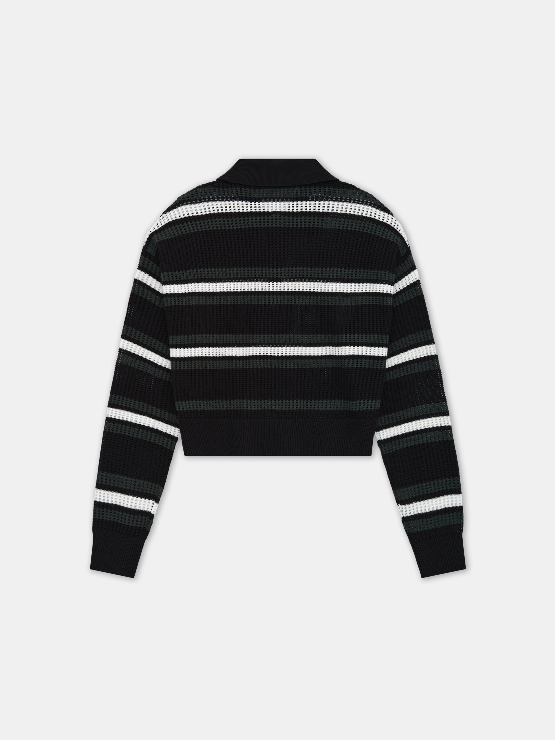 Ma Long Sleeve Oversized Polo - Black Multi | Amiri Special Offer