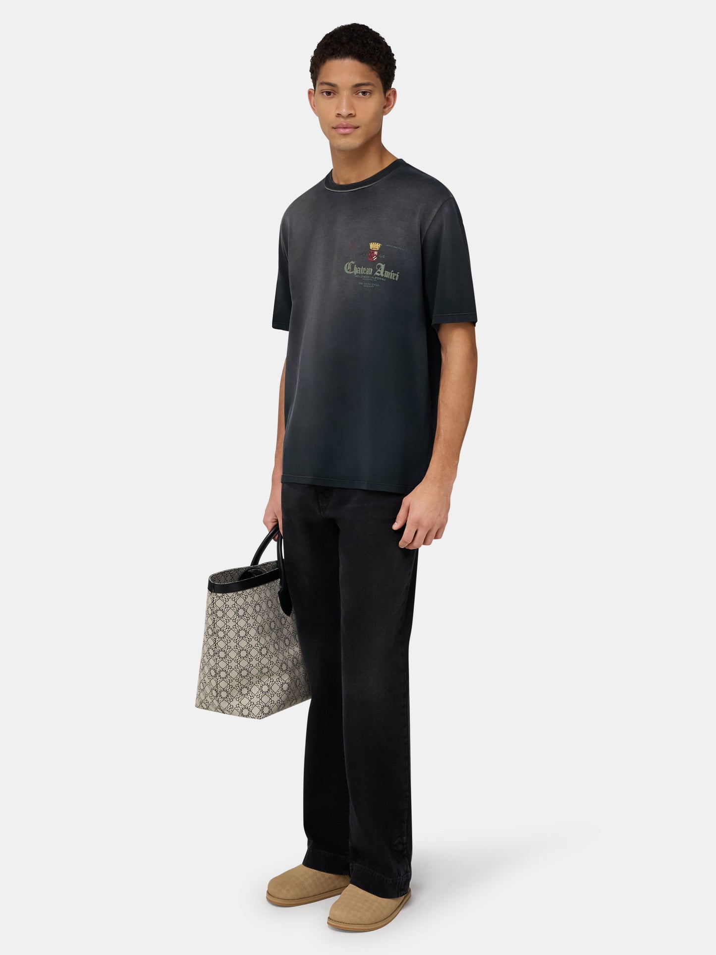 Chateau Crown Tee - Black | Amiri Best Seller