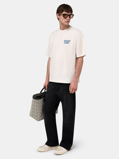 Chateau Amiri Oversized Tee - Ivory | Amiri Online