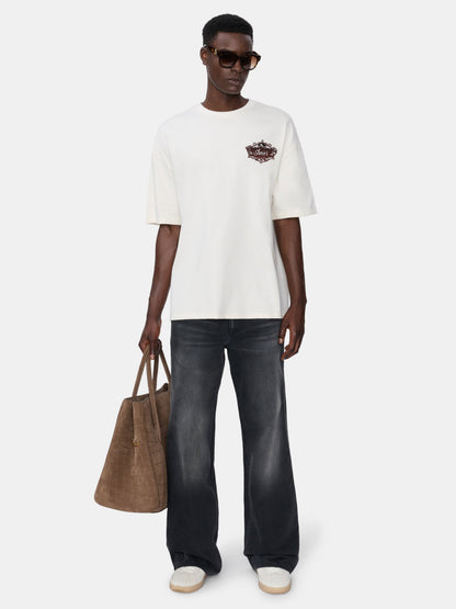 Chateau Crest Oversized Tee - Ivory | Amiri Special Offer