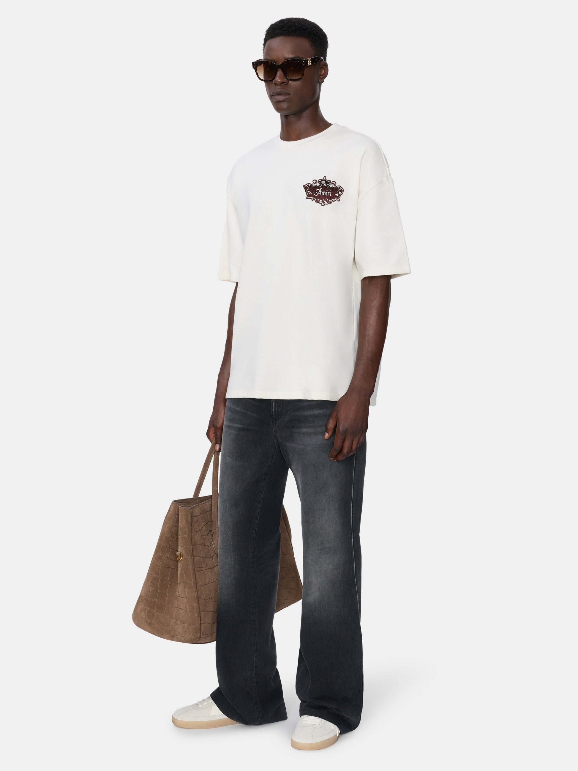 Chateau Crest Oversized Tee - Ivory | Amiri Special Offer