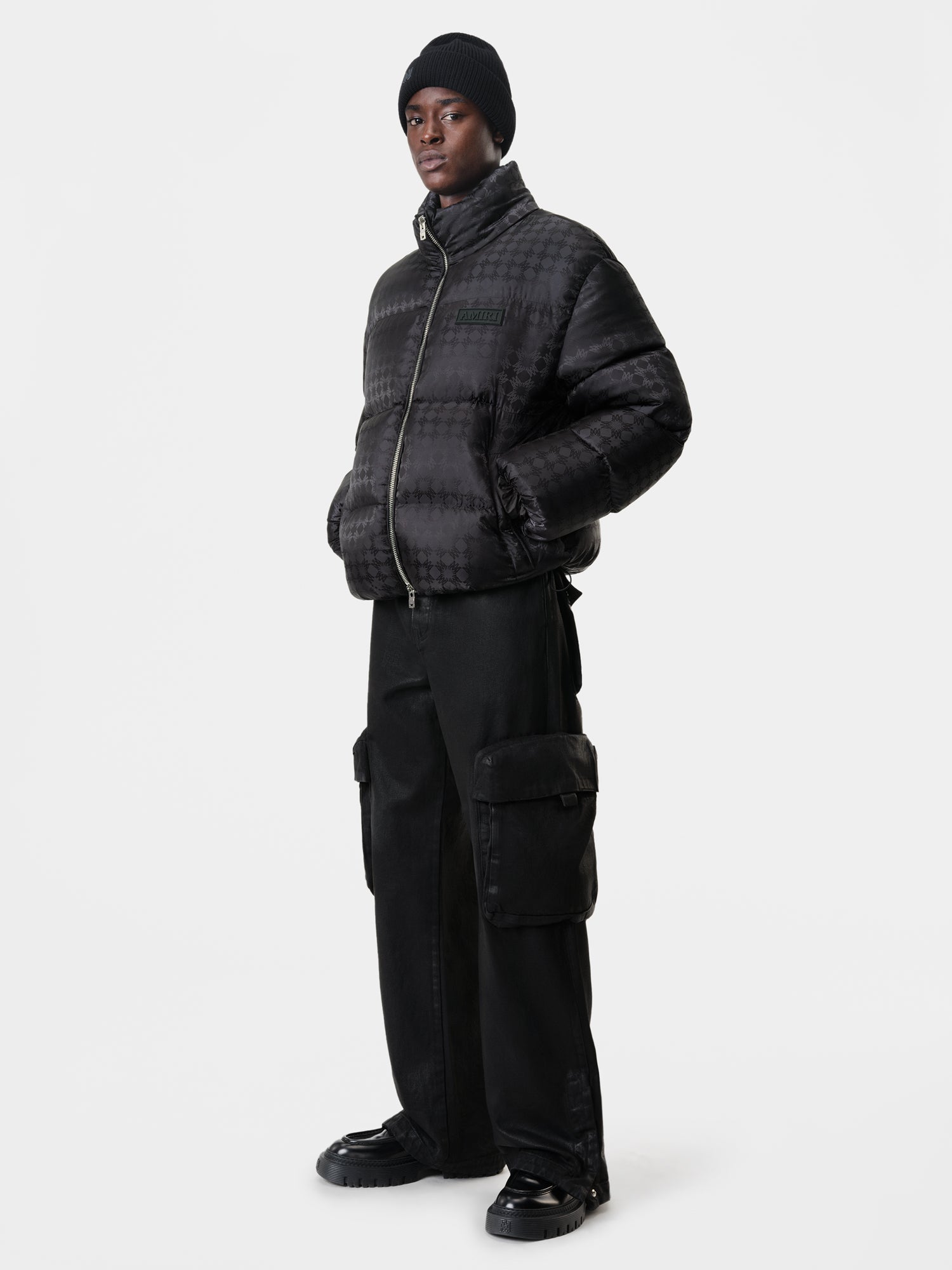 Ma Quad Jacquard Down Jacket - Black | Amiri Affordable