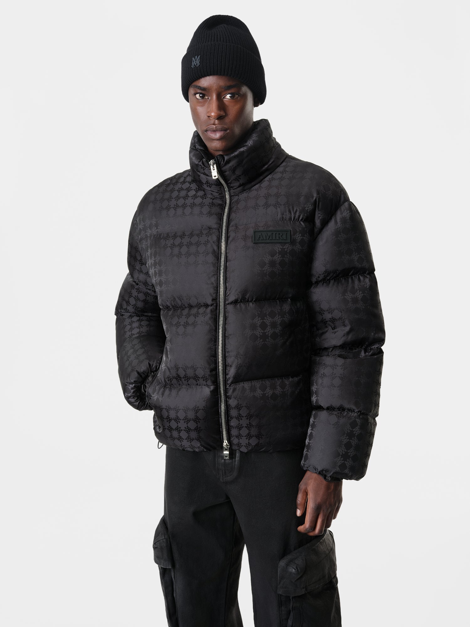 Ma Quad Jacquard Down Jacket - Black | Amiri Affordable