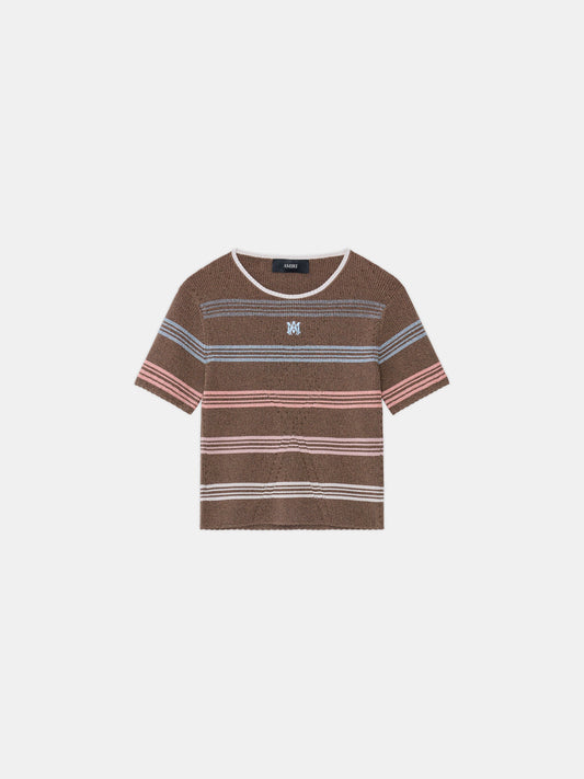 Ma Stripe Tee - Tobacco | Amiri Great Deal