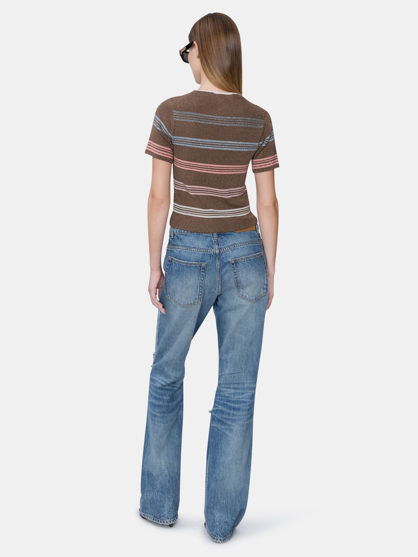 Ma Stripe Tee - Tobacco | Amiri Great Deal