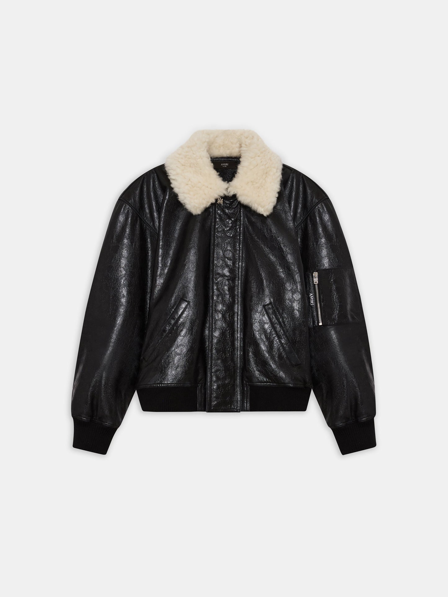 Ma Quad Leather Bomber Jacket - Black | Amiri Special Offer
