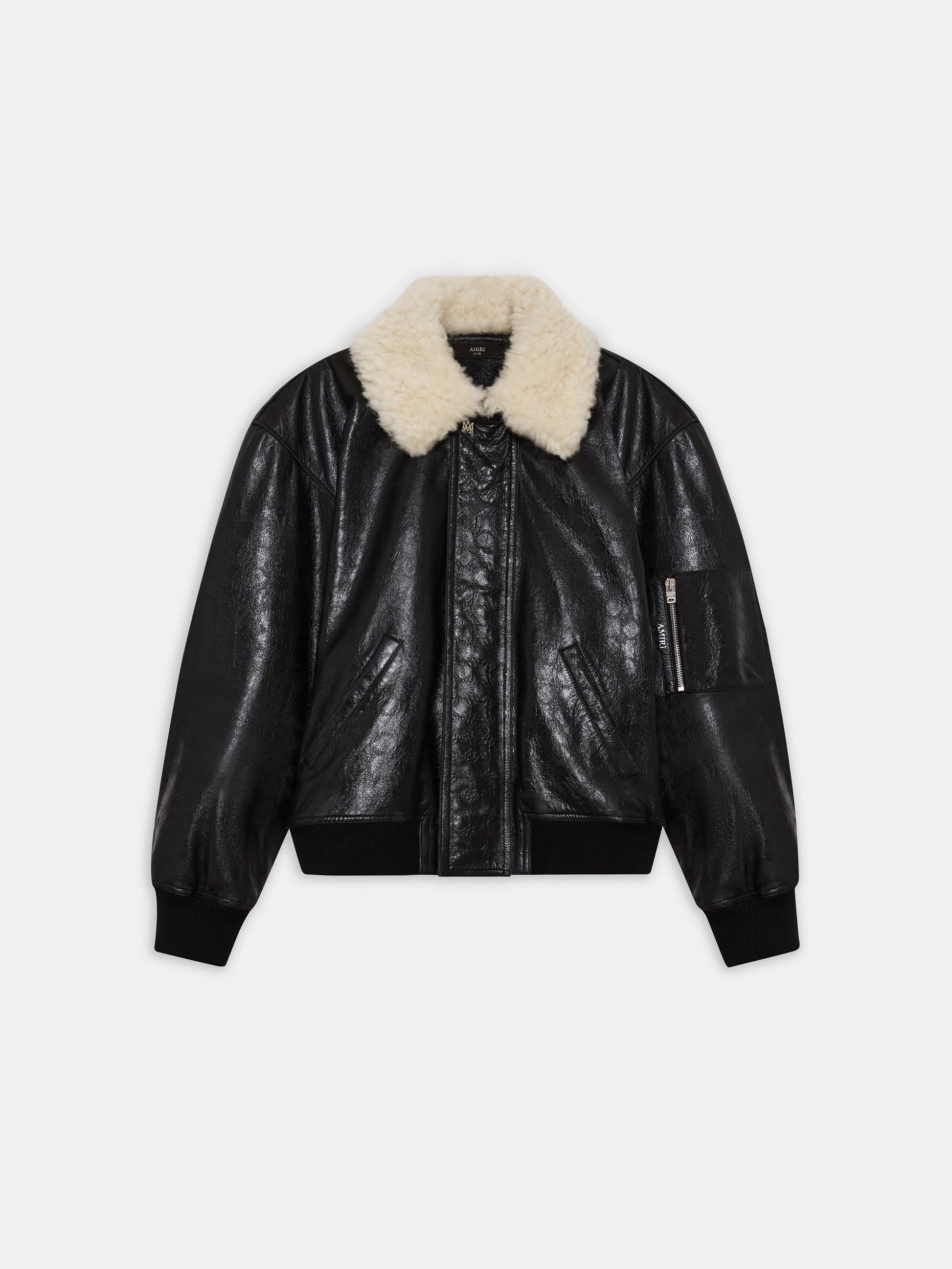 Ma Quad Leather Bomber Jacket - Black | Amiri Special Offer