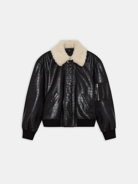 Ma Quad Leather Bomber Jacket - Black | Amiri Special Offer