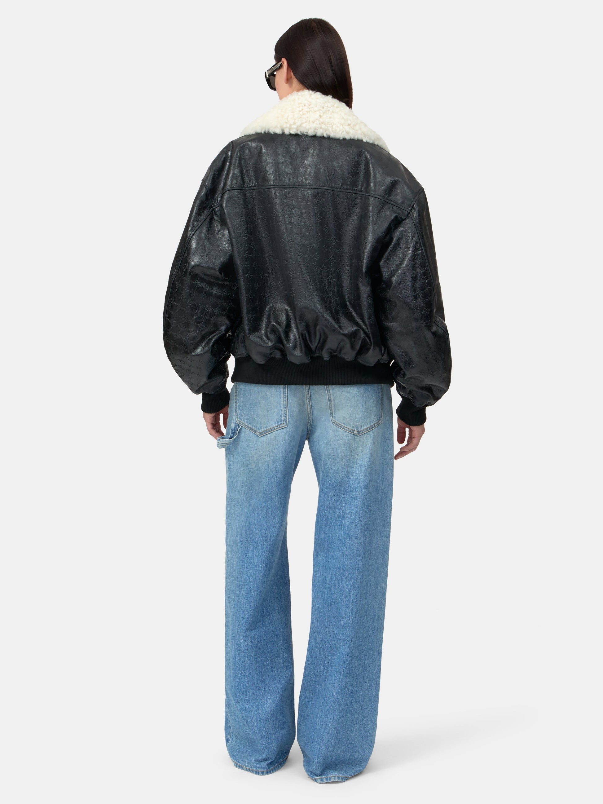 Ma Quad Leather Bomber Jacket - Black | Amiri Special Offer