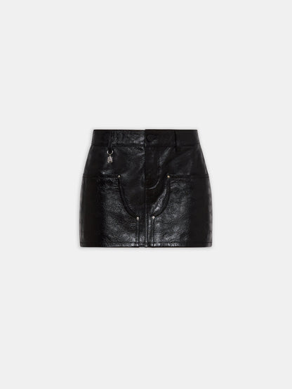 Ma Quad Leather Skirt - Black | Amiri Featured